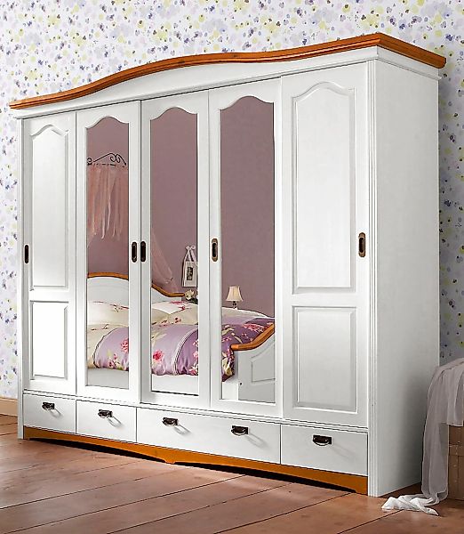 Home affaire Schiebetürenschrank "Konrad, Landhausstil, rustikal, mit Schub günstig online kaufen