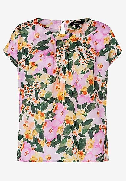 MORE&MORE Kurzarmbluse Blumenbluse günstig online kaufen