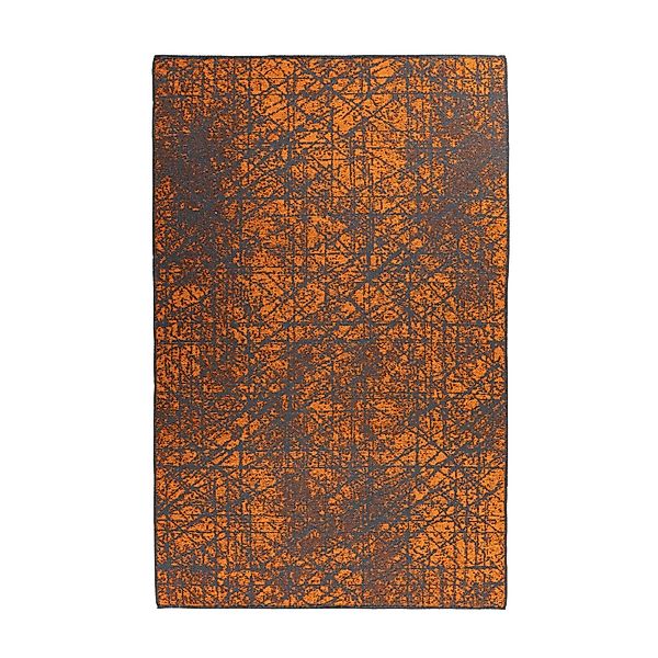MeGusta Flachflor Teppich Used-Look, Modern Orange Polyester 160x230 cm - E günstig online kaufen