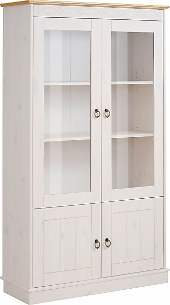 OTTO home Vitrine "Indra" aus massiver Kiefer, FSC, Höhe 145 cm, dezentes O günstig online kaufen