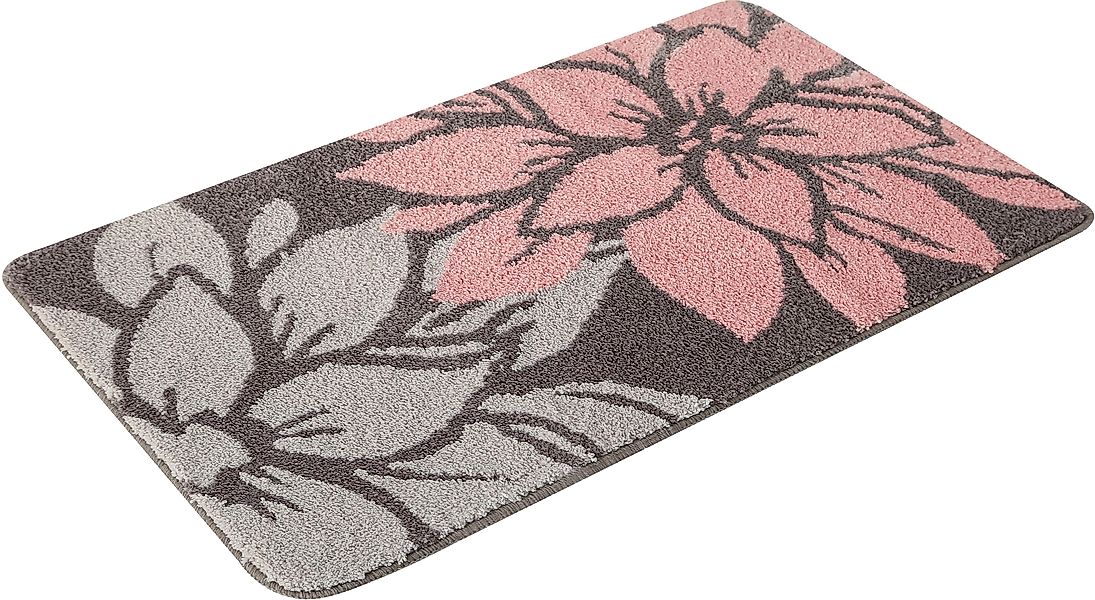 Badematte »Susan«, fußbodenheizungsgeeignet-strapazierfähig, Blumen-Muster, günstig online kaufen