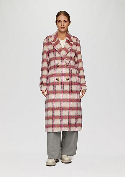 s.Oliver Funktionsmantel Outdoor-Mantel Modischer Mantel mit Karo-Muster günstig online kaufen