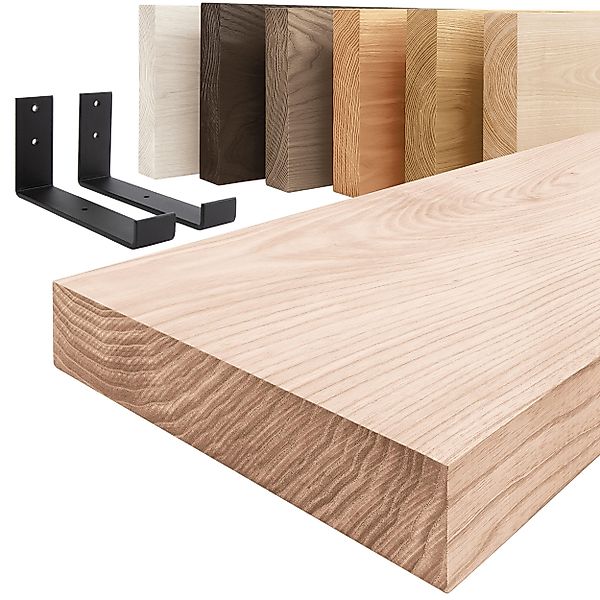 LAMO Manufaktur Wandregal Holz Gerade Regal günstig online kaufen