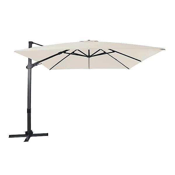 AXI Ampelschirm 300 cmx 300 cm Beige mit Dreh- & Neigungsfunktion günstig online kaufen