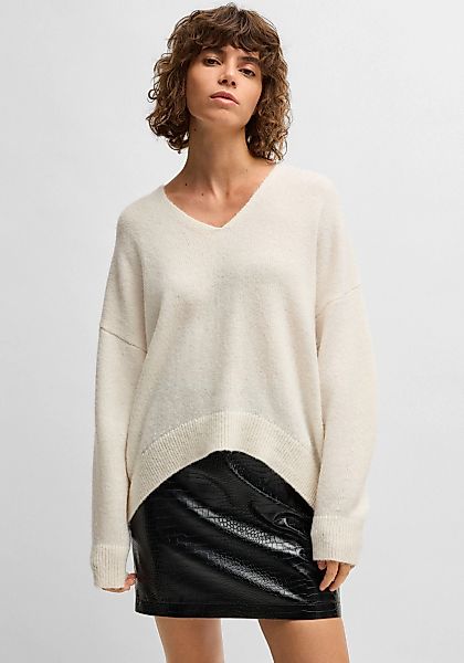 BOSS ORANGE Strickpullover "Fondella Premium Damenmode", mit überschnittene günstig online kaufen