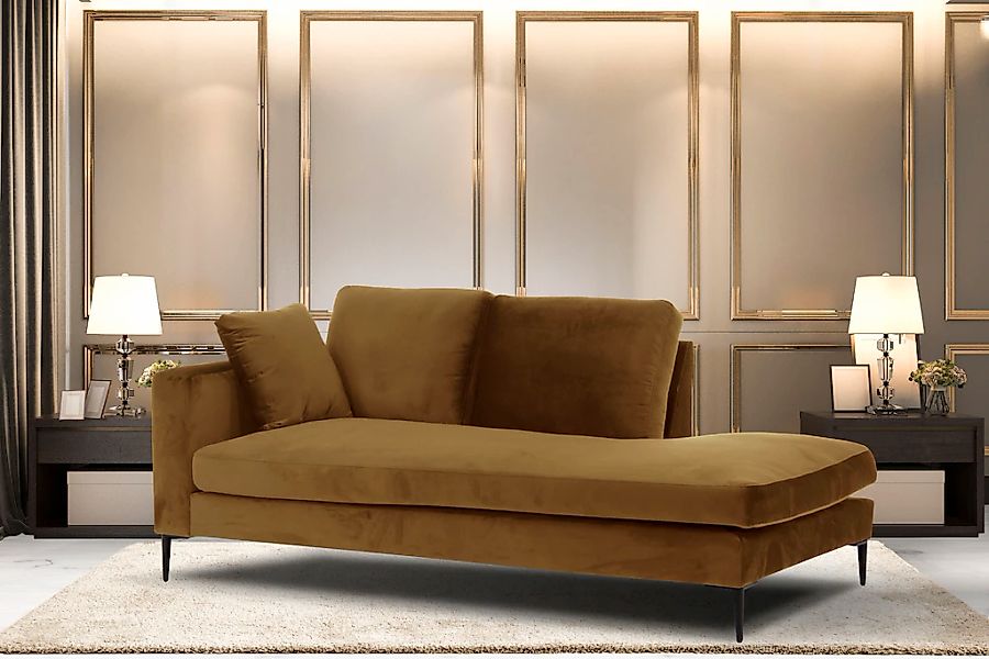 Home affaire Recamiere "Cozy Chaiselongue, Maße B/T/H: 195/97/80 cm" mit lo günstig online kaufen