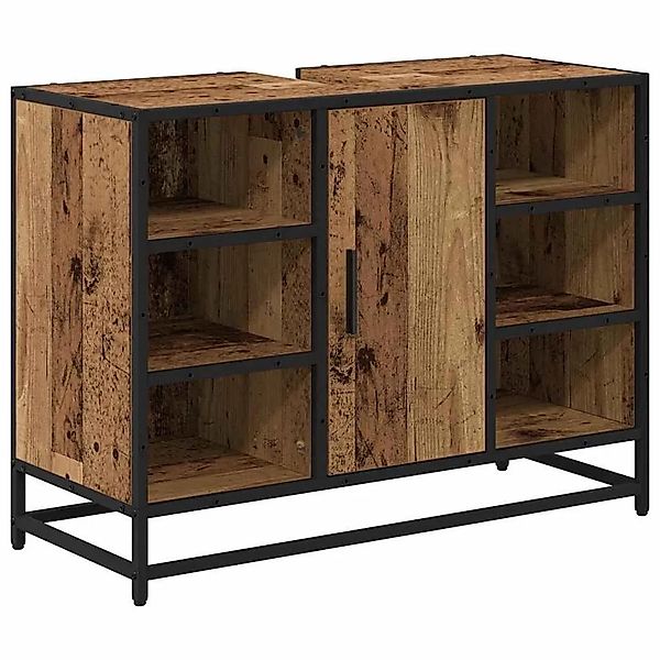 vidaXL Badezimmerschrank mit Tür Altholz 80 x 33 x 60 cm Holzwerkstoff 8836 günstig online kaufen