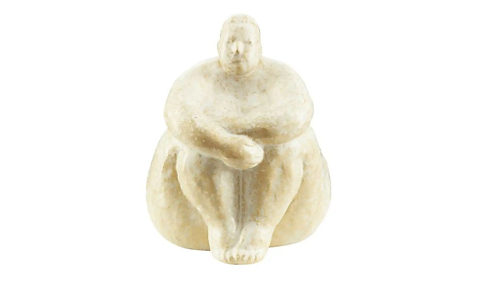 HOME STORY Deko Figur Woman   ¦ beige ¦ Steinzeug ¦ Maße (cm): B: 12,5 H: 1 günstig online kaufen