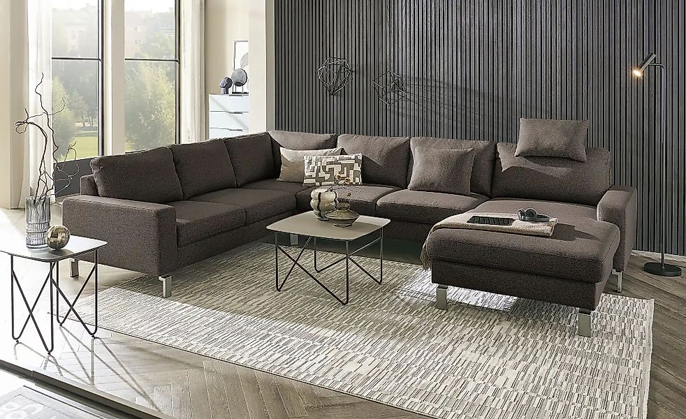 Max Schelling Wohnlandschaft  Maximum 2.0 ¦ braun ¦ Maße (cm): B: 333 H: 86 günstig online kaufen