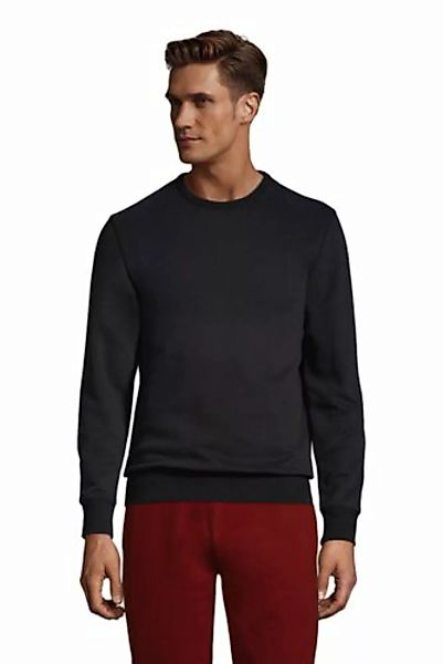 Sweatshirt mit rundem Ausschnitt, Herren, Größe: M Normal, Schwarz, Baumwol günstig online kaufen