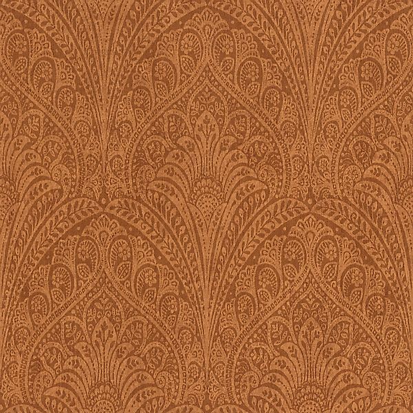 Rasch Vliestapete Vliestapete 746341 Orange-Braunorange Muster günstig online kaufen
