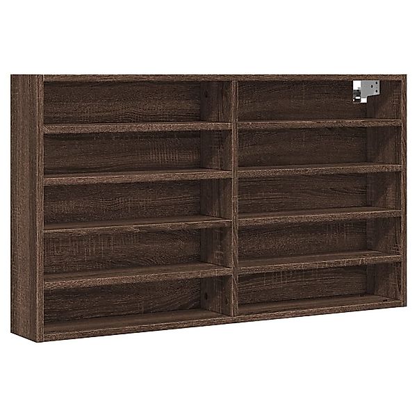 vidaXL Regal Vitrinenschrank Braun Eichen-Optik 100x15x58 günstig online kaufen