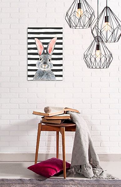 queence Metallbild "Gabrine", Hase, (1 St.), Stahlschild, Blechschild, Hase günstig online kaufen