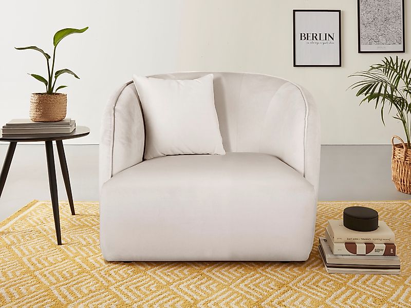 andas Sessel Knautschzone, auch mit Bouclé-Bezug günstig online kaufen
