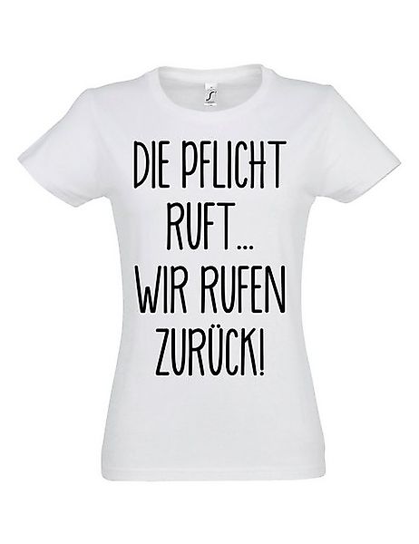 Youth Designz Print-Shirt Frauen T-Shirt "Die Pflicht ruft" Fun-Print lusti günstig online kaufen