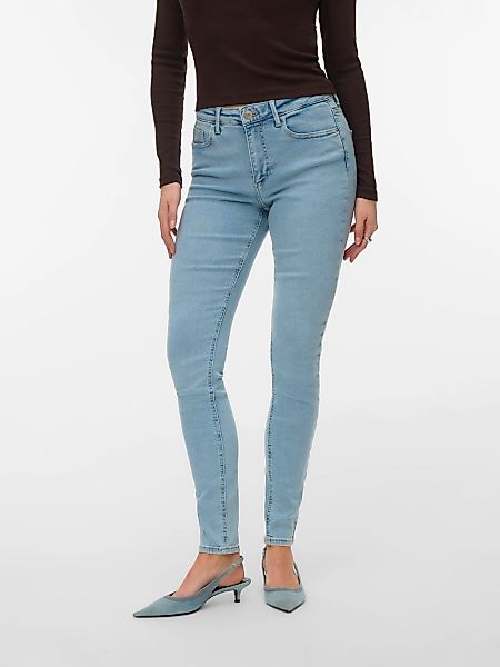 Vero Moda Skinny-fit-Jeans "VMPOLLY MR SKINNY JEANS RA3056 NOOS" Baumwollmi günstig online kaufen