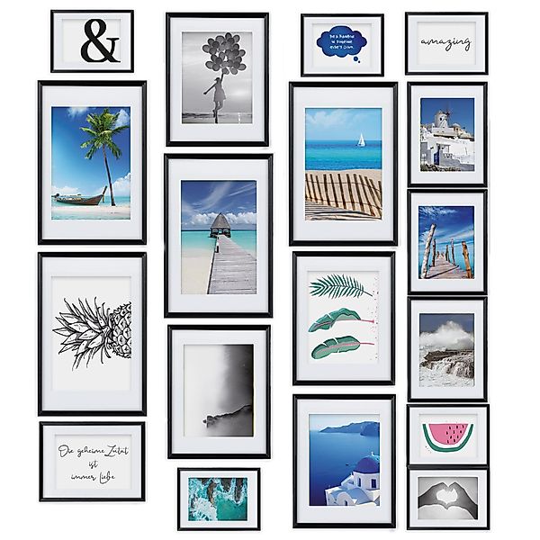 bomoe Bilderrahmen Paradise, 18er Set Fotowand günstig online kaufen