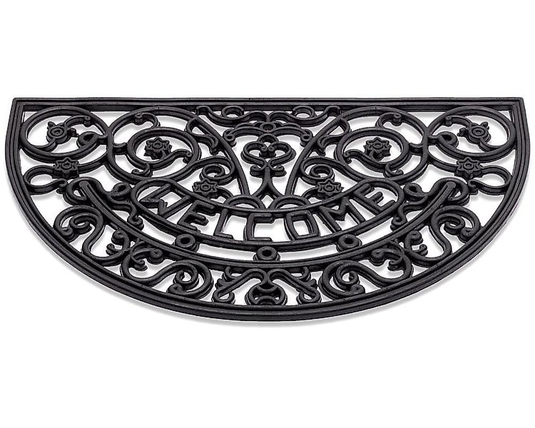 matches21 HOME & HOBBY Fußmatte Fussabtreter Welcome Gusseisen-Optik halbru günstig online kaufen