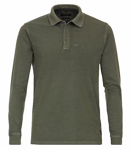 CASAMODA Langarm-Poloshirt "CASAMODA Polo-Shirt Langarm uni" günstig online kaufen