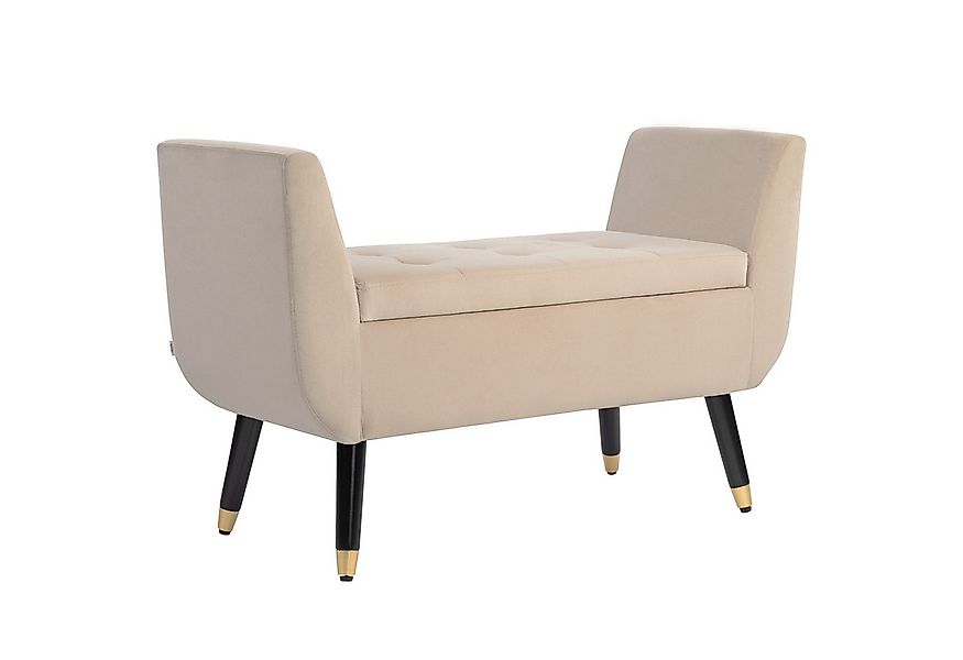 HOMCOM Sitzbank mit Stauraum Armlehnen, Samtartiges Polyester (Truhenbank, günstig online kaufen