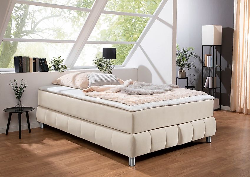 Home affaire Boxspringbett "Salo" Ohne Kopfteil, inkl. Topper, auch in Über günstig online kaufen