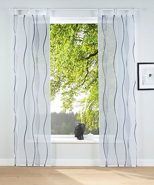 OTTO home Schiebegardine Dimona (2 St), Schlaufen, transparent, Voile, 2er- günstig online kaufen