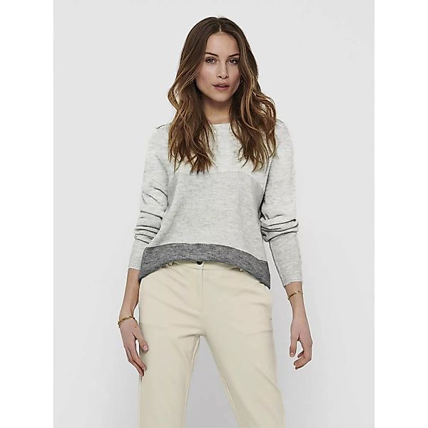 Jdy Elanora Stripe Pullover 2XS Dark Grey Melange / Detail Colorblock günstig online kaufen