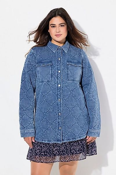 Ulla Popken Sommerjacke Stepp-Shaket wattiert Hemdkragen günstig online kaufen
