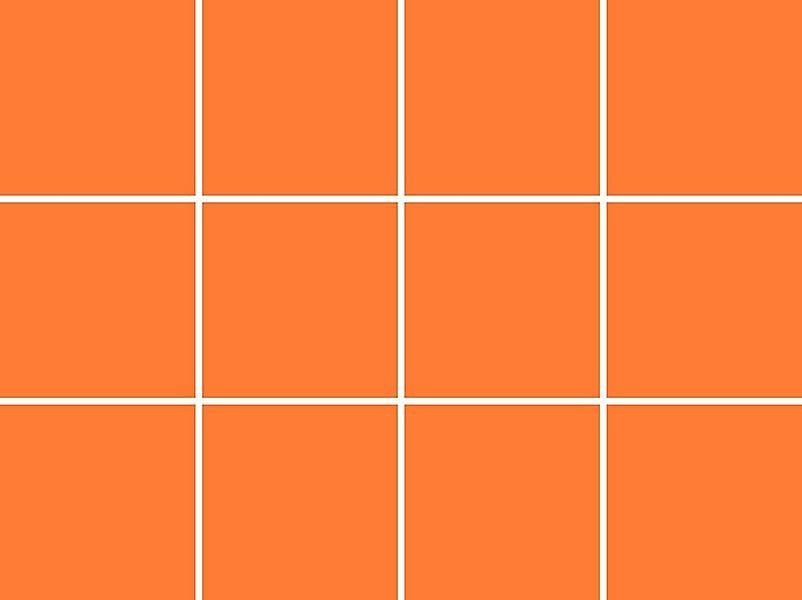 queence Fliesenaufkleber Orange (12 St), Stickerfliesen, günstig online kaufen