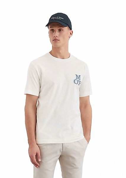 Marc OPolo T-Shirt markantes Logo in 3D-Optik auf der Brust günstig online kaufen