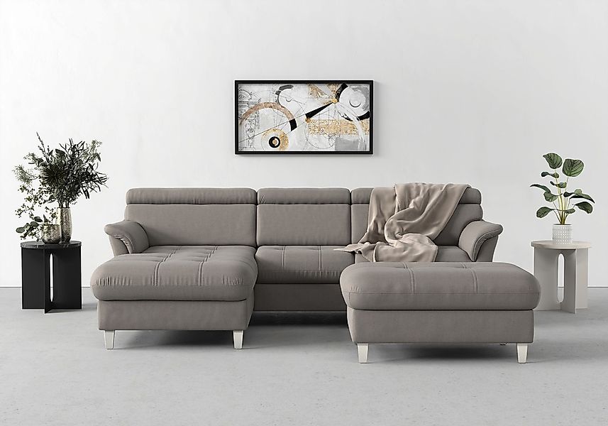 sit&more Ecksofa "Marano L-Form" inklusive Kopfteilverstellung, wahlweise m günstig online kaufen