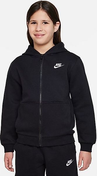 Nike Sweatshirt K NSW CLUB FLC HD FZ LS LBR BLACK/WHITE günstig online kaufen