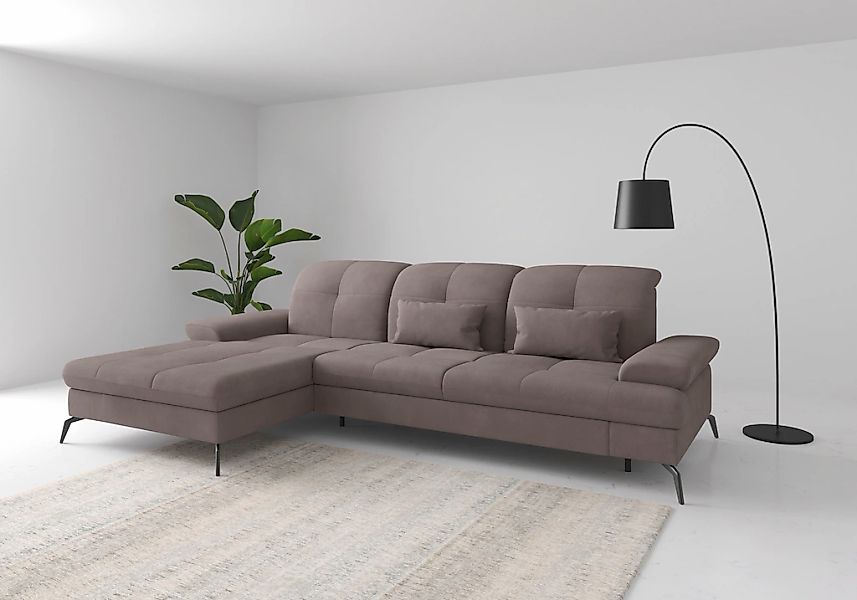 sit&more Ecksofa "Amica, L-Form, inkl. Sitztiefenverstellung & Armteilverst günstig online kaufen