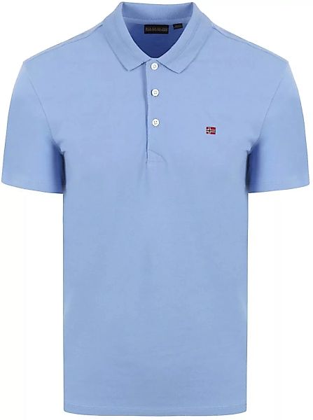 Napapijri Ealis Poloshirt Hellblau - Größe XXL günstig online kaufen