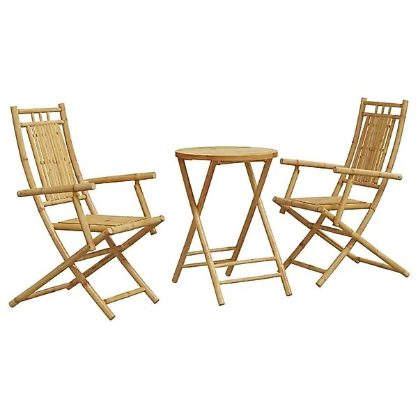 vidaXL 3-tlg Bistro-Set Bambus Modell 12 günstig online kaufen