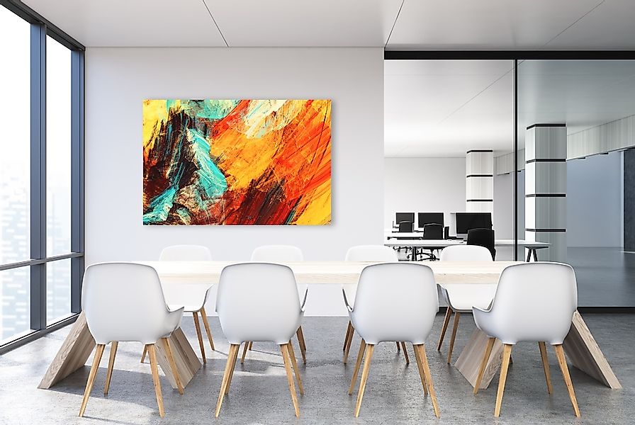 queence Leinwandbild "Colorful" Abstrakt 1 Stk. tlg. mit sehr guten Schalla günstig online kaufen