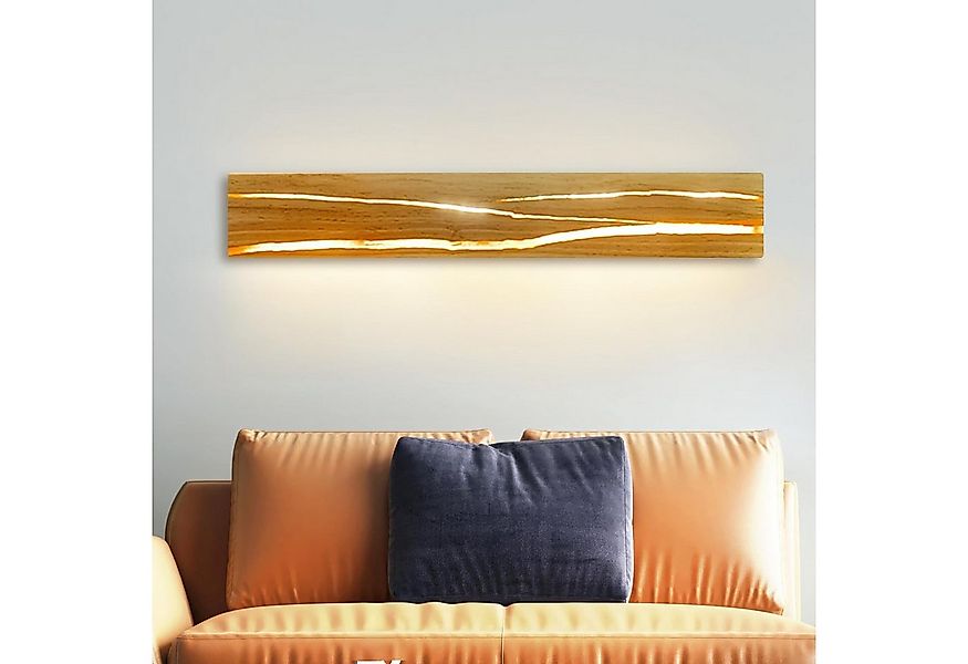 ZMH LED Wandleuchte Holz 18W/8W Nachtlampe Flur Treppe Beleuchtung Wohnzimm günstig online kaufen
