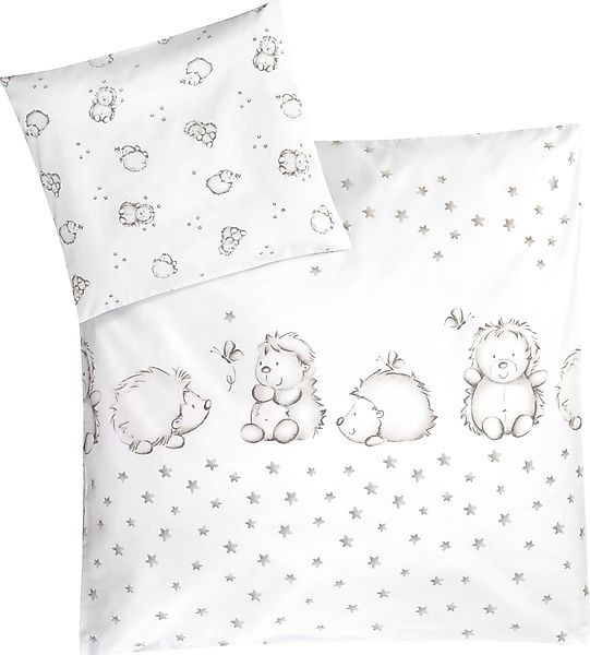 Julius Zöllner Kinderbettwäsche "Igelchen, in 100x135cm passt in Babybetten günstig online kaufen