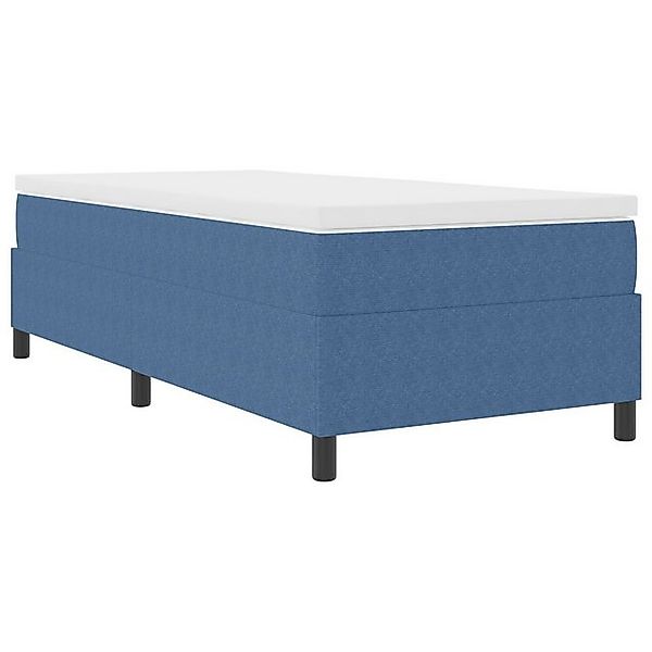 vidaXL Bett Boxspringbett Blau 100x200 cm Corduroy Stoff (1-tlg) günstig online kaufen