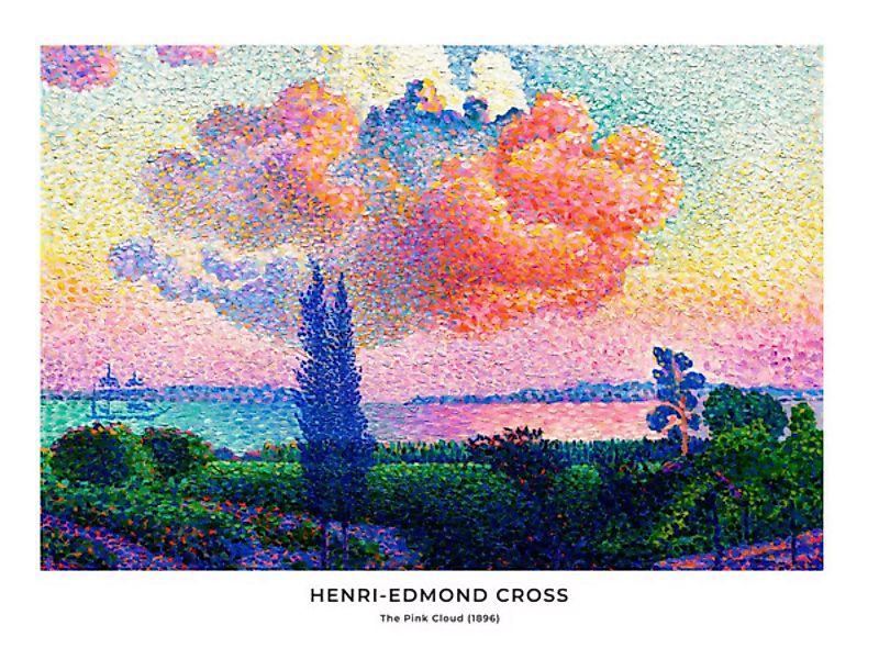 Poster / Leinwandbild - Henri-edmond Cross: Die Rosa Wolke - Ausstellungspo günstig online kaufen