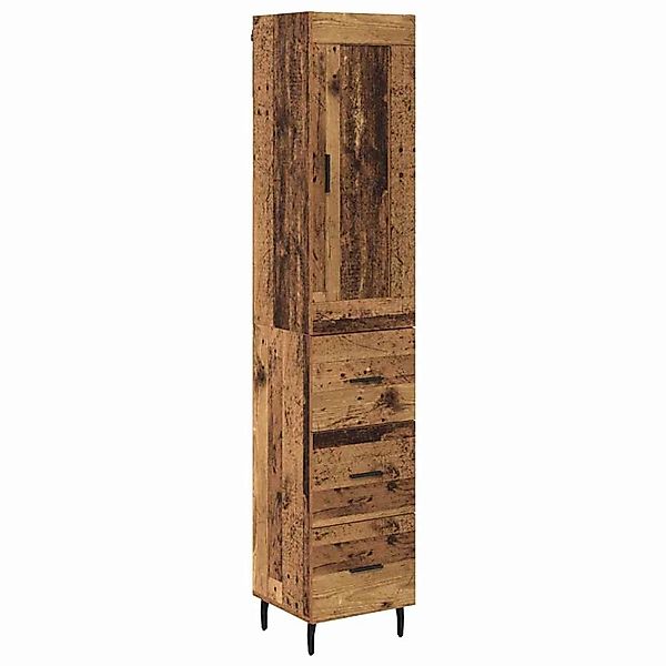 vidaXL Highboard Altholz 34,5 x 34 x 180 cm Holzwerkstoff 3415782 günstig online kaufen
