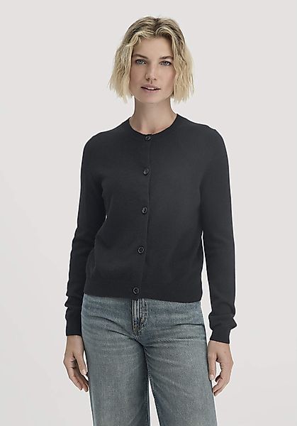 Hessnatur Strickjacke Regular aus Schurwolle mit günstig online kaufen