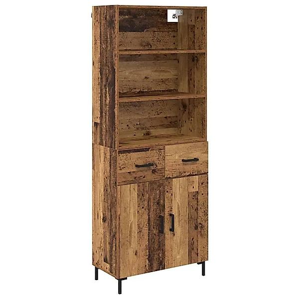 vidaXL Highboard Altholz 69,5 x 34 x 180 cm Holzwerkstoff 3415733 günstig online kaufen