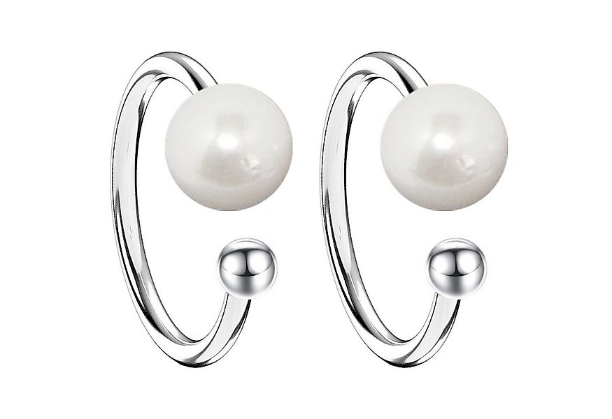 LÖB Ohrklemme Damen Ohrklemme Ohrringe Ohrmanschette Ear Cuff Set Fake Perl günstig online kaufen