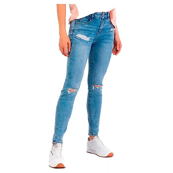 American Eagle Ripped Jeggings Mit Hoher Taille 14 Cloudy Sky Destroy günstig online kaufen
