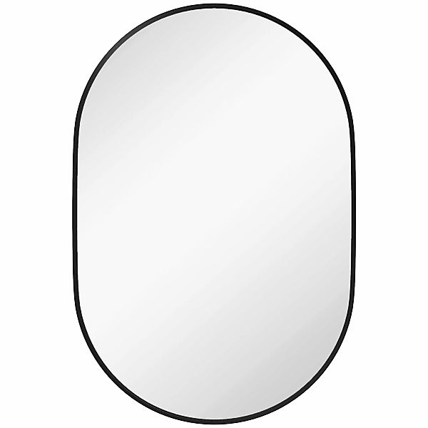 HOMCOM Badezimmerspiegel Oval 60x90cm aus gehärtetem Glas, Moderner Wandspi günstig online kaufen