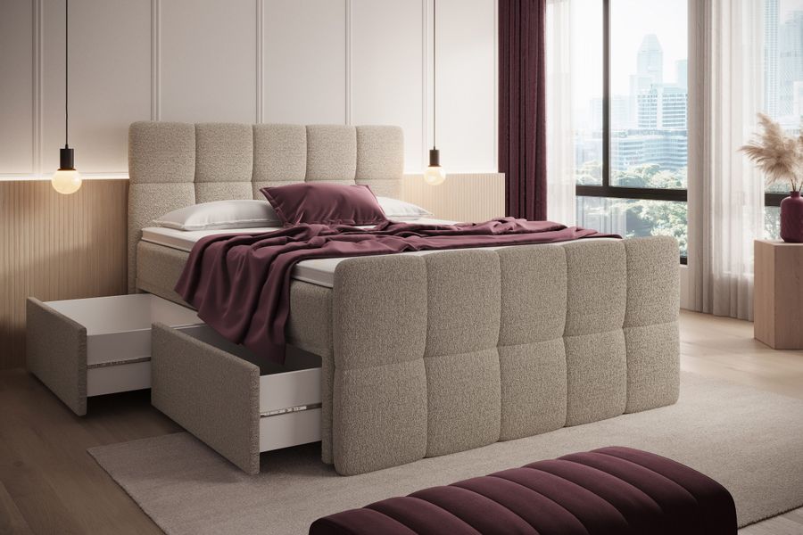 wonello Boxspringbett Madison 4, mit Schubladen günstig online kaufen