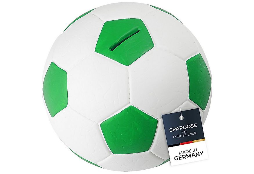 HMF Spardose 4790-06 Spardose Fußball Lederoptik, 15 cm Durchmesser, grün-w günstig online kaufen