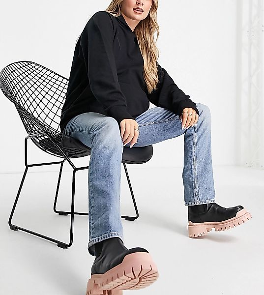 ASOS DESIGN Maternity – Bequeme Stretch-Jeans in mittlerer Waschung mit ger günstig online kaufen