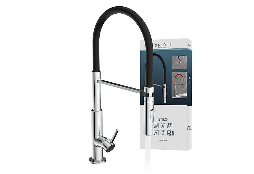 Schütte Spültischarmatur Stilo mit Geschirrbrause, ausziehbar, 360° schwenk günstig online kaufen